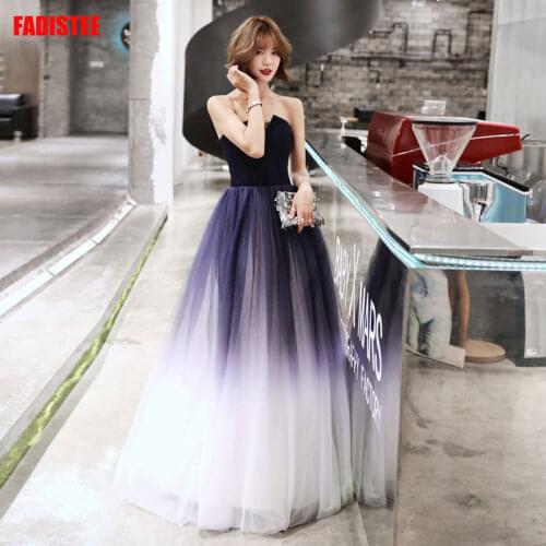 Navy blue elegant Prom party Dresses Vestido de Festa sexy long evening long robe de mariee robe communion fille robe sequin