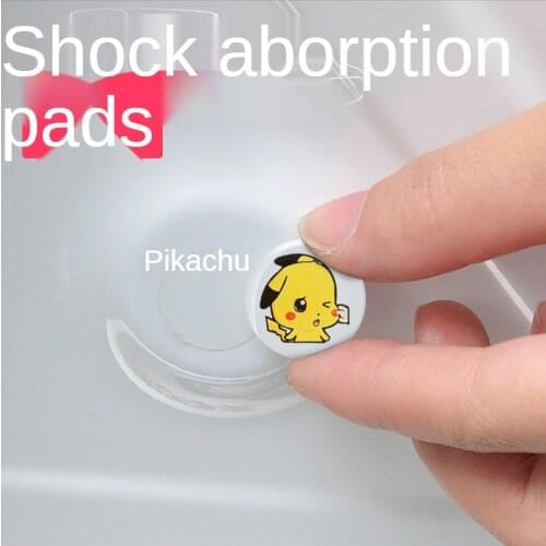 TAKARA TOMY Pokemon Pikachu Car Universal Shock Absorber Stitching Cute Cartoon Epoxy Shock Absorber Gasket