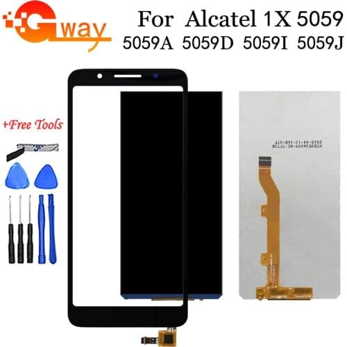 5.3"For Alcatel 1X LCD Display Touch Screen Digitizer Assembly For Alcatel 1X 5059 5059A 5059D 5059I 5059J 5059T 5059X 5059Y LCD