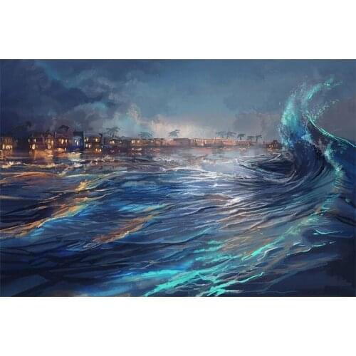 Full Square/Round Drill 5D DIY Diamond Painting Sea castle Pictures Crystal Mosaic landscape Embroidery Cross Stitch Gift E1532