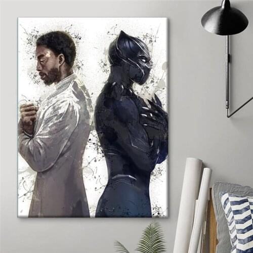 5D DIY Diamond Painting Marvel Superhero Black Panther Marvel Diamond Embroidery Cross Stitch Kit Rhinestone Home Decoration