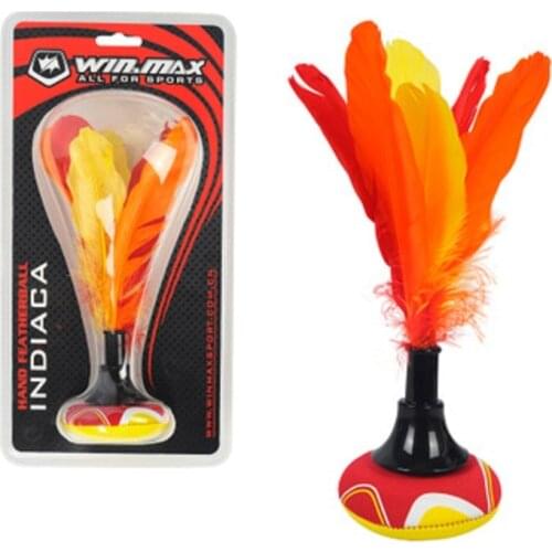 Free shipping high quality Winmax New Neoprene Beach Entertainment Hand Indiaca Featherball Shuttlecock for Fun Indiaca Peteca