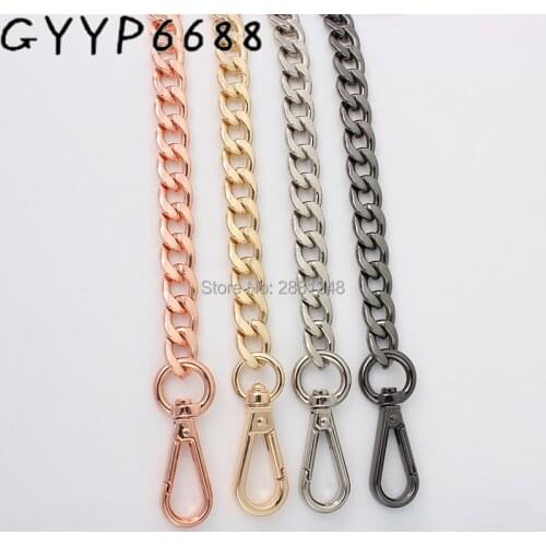 1-5pcs 12mm Width High Quality Plating Cover Wholesale Chains Bags Purses Strap from rose gold Accessory Factory Directly Hard