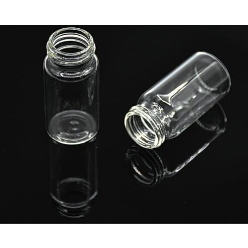 Transparent Screw Chromatography vial 20ml for Shimadzu 27.5*57mm Sample Storage Bottle 22mm Parse bottle with lid Septa 10pcs