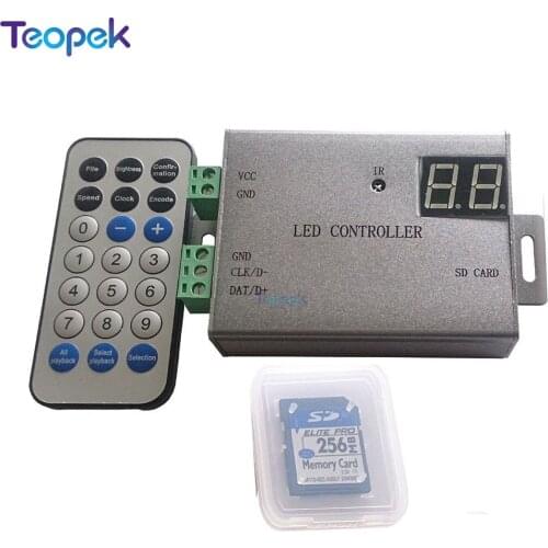 H805SB Dream Color LED Controller 1 Port Max 4096 pixels Support WS2812,WS2811,APA102,DMX512,etc