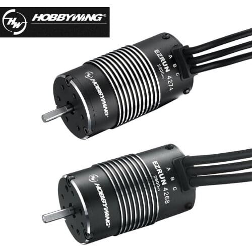 Hobbywing EZRUN 4274 2200KV/4268 2600KV 4-Poles High Frequency Senseless Brushless Motor For 1/8 RC Toy Car Monster Truck