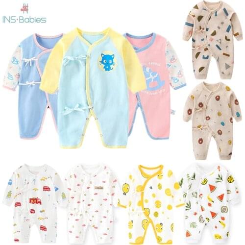2020 Spring And Autumn Baby Clothes Cotton for Girl and Boy newborn baby long sleeve Romper mother kids Animal Climbing Pajamas