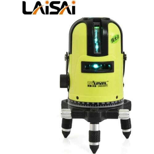 LAISAI 5-Line Green Laser Level Meter Strong Light Youlei UNB649SPD Outdoor Marking Meter Lithium Battery