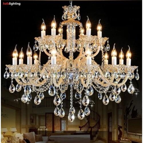Chandelier Lighting Modern crystal lights Export K9 Crystal Chandelier Candle chandeliers crystal Villa living room chandelier