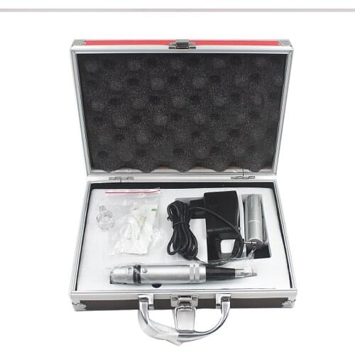 Aluminium Alloy Permanent Makeup Machine Complete Kit Eyebrow Tattoo Pen Power Supply Set with Needles