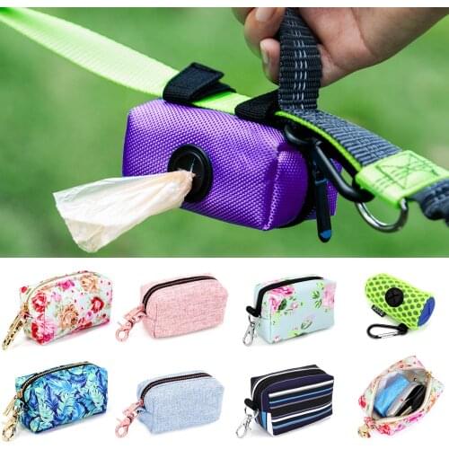 Pet Waste Snack Bag Portable Dog Outdoor Travel Bags Dogs Cat Snacks Whistle Key Garbage Bags For Pet Leash Bag Wholesale