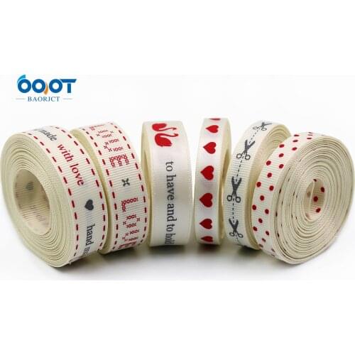 Happy Life Series Cartoon Ribbons,3/8"(9MM),10Yards Bow Cap Accessories Party Gift Wrap DIY Handmade Materials 201226-8