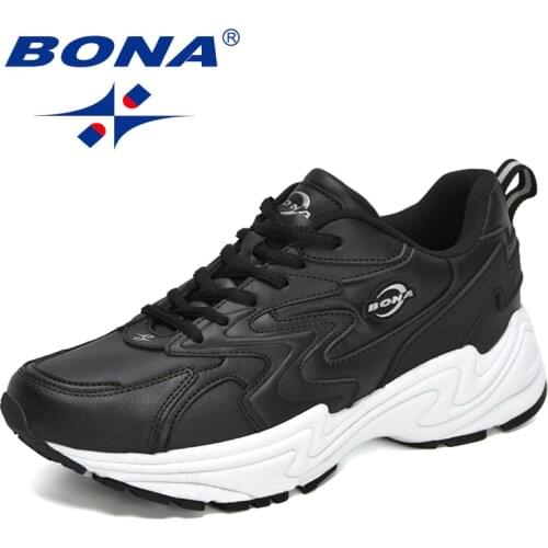 BONA 2021 New Designers Running Shoes Men Sport Sneakers High Quality Male Jogging Shoes Man Athletic Walking Footwear Comfy