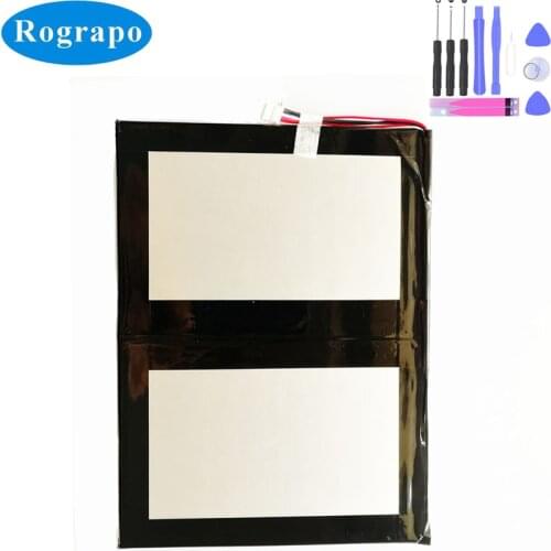 New 3.8V 6600mAh Li-Polymer Replacement Battery For Trekstor PrimeTab P10 TFQCOAW01232 Tablet PC Accumulator 5-wire Plug+tools