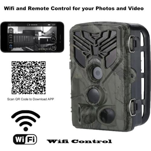 Wifi Bluetooth Trail Camera 40M Wireless Hunting Cameras 20MP 1080P Night Vision Wildlife APP Photo Traps Surveillance Hot Sale