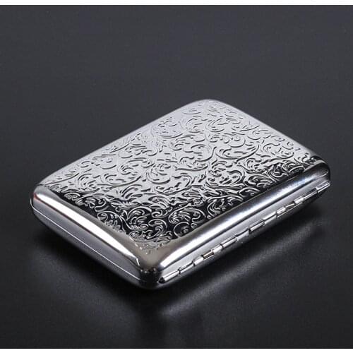 1pcs Personality Creative Vintage Metal Smoking Cigarette Case Fashion Men Cigar Tobacco Holder Pocket Box Container Gifts