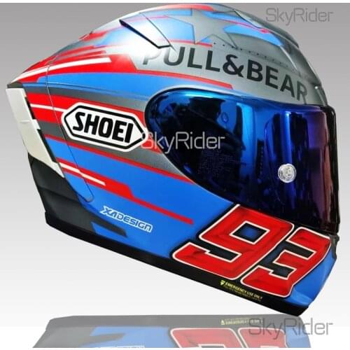 Full Face Motorcycle helmet X14 blue AMERICAN CAPTAN helmet Motocross Racing Motobike Riding Helmet Casco De Motocicleta