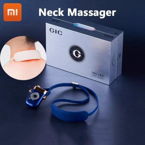 Xiaomi GIC Portable Neck Massager TENS+EMS Double Pulse Smart Cervical Hot Compress Massager Bluetooth Applet Control for Phone