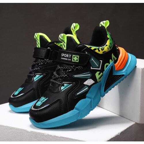 Spring Kids Sports Shoes 2021 Fashion Leather Casual Children Sneakers for Boy Toddler Baby Boys Breathable Sport Shoe