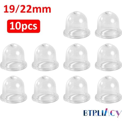 10Pcs 19/22mm Carburetor Spare Parts Carb Primer Bulbs Cap Small Fuel Pump For Chainsaw Blower Trimmer Brushcutter