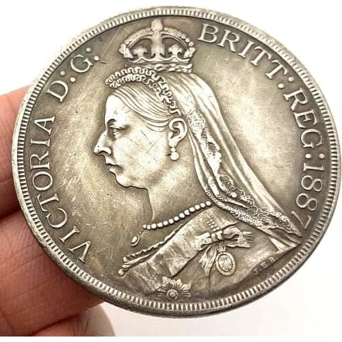 1887 Queen Victoria Crown Commemorative Coin Gift Lucky Challenge Coin