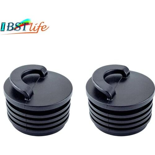 2PCS Universal 40mm Black Rubber Drain Holes Plugs Scupper Stopper Bungs Drainage Kayak Marine Boat Rafting Dinghy Canoe Raft