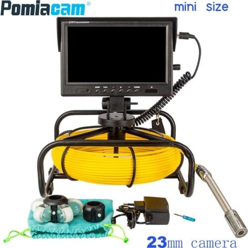 20M 30M 50M Sewer Pipe Inspection Video Camera, 16GB TF Card DVR IP68 Drain Sewer Pipeline Industrial Endoscope with 9 Monitor