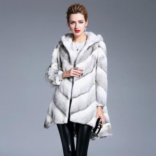 2017 Brand luxury women natural mink fur jacket long style with sashes elegant lady high quality Imported winter fur coat