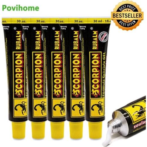 5pcs 30g/tube Scorpion Ointment Strong Efficient Relieving Muscle Pain Headache Neuralgia Acid Stasis Rheumatism Arthritis Cream