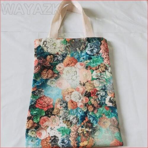 500 pieces/lot) personalized custom printed canvas cotton tote bag