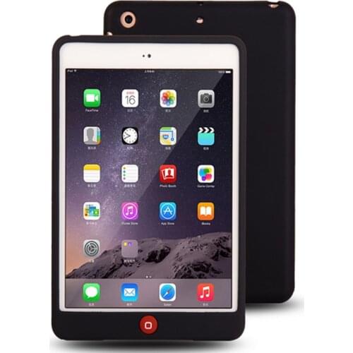 7.9'' Solid Soft Rubber Protective Coque for iPad mini Silicon Case Suger Color Shockproof Cover for iPad mini 1 2 3 Rubber Case