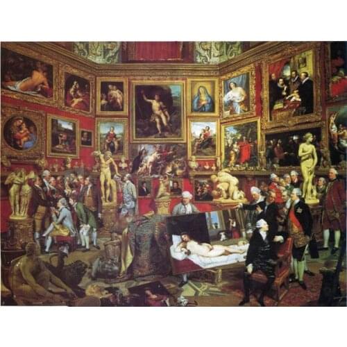 Free shipping classical court ancient studio figure oil painting canvas printings printed on canvas wall art decoration picture