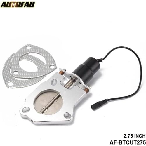 2.75" Performance Electric Exhaust Cutout E Cutouts Control Motor Kit For Honda Civic 2/3/4Dr 99-00 AF-BTCUT275