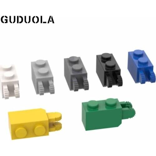 Guduola 30365 Hinge Brick 1 x 2 Locking with 2 Fingers (Vertical End) Building Block Education Toys Parts 25pcs/LOT