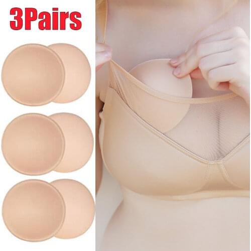 Sponge Soft Bra Inserts Pads Removable Bra Pads for Women Breast Push Up Enhancer Bra Pad Cups Insert Bra Bikini Swimsuit