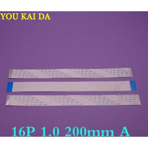 20pcs/lot New FFC FPC flat flexible cable 1.0mm pitch 16 pin 16pin Forward Length 200mm Width 17mm Ribbon Flex Cable