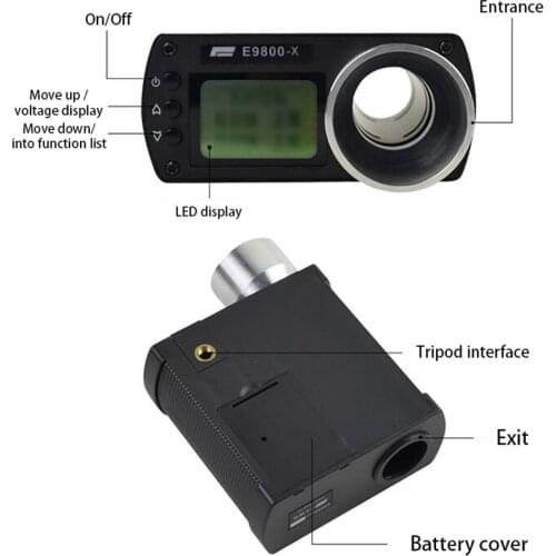 Bullet Firing Speed Chronograph Shooting Measuring Instruments Chronograph For Shooting Lcd Chronoscope E9800-X Speed Tester