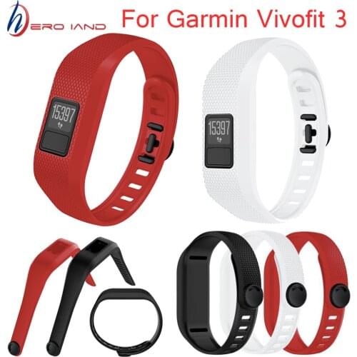 Soft Silicone Watch band For Garmin Vivofit 3 Replacement Wrist Watch Band Strap Accessory Wristbands For Garmin Vivofit3 Strap