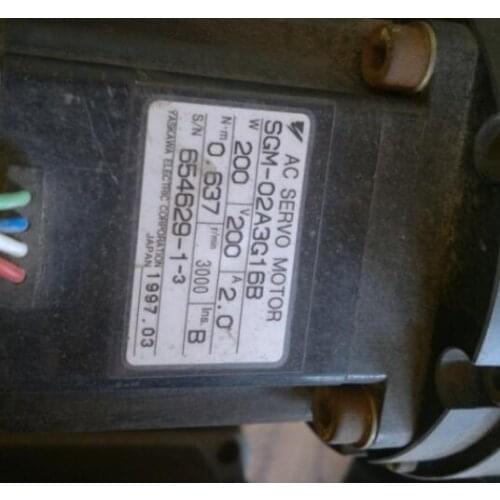 SGM-02A3G16B SERVO MOTOR , used in good condition . 80% appearance new , good working , free shipping