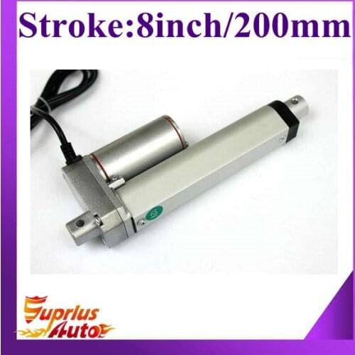 Super Performance ! 12/24V DC stroke 8inch/200mm, 900N/ 90kgs/ 198lbs force 10mm/s actuator linear-SL14