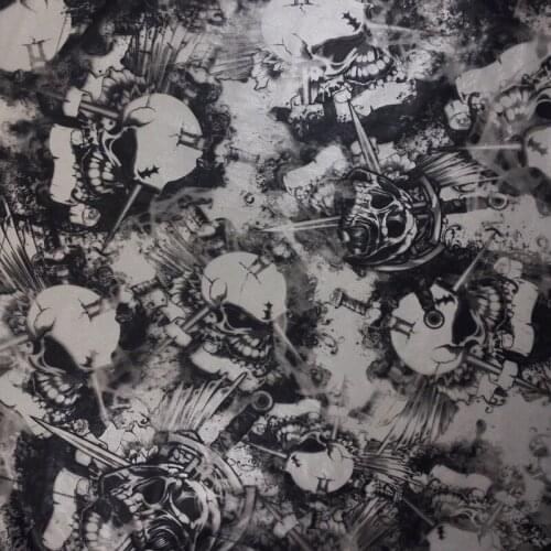 TSKQ162 1m wide 10sqm pva water dipping hydrographic film skull water transfer printing film