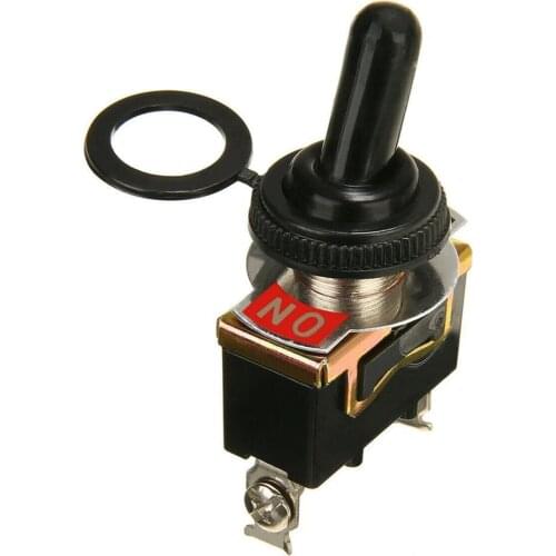 Universal 1PCS New SPST 2Pin Heavy Duty Rocker Switch Car Boat 15A 250V ON OFF Rocker Toggle Switch Waterproof Boot High Quality