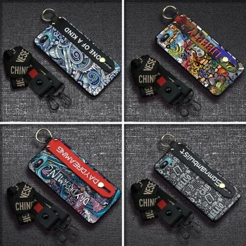 Back Cover New Phone Case For Itel A25/A35 Anti-dust Kickstand New Arrival For Woman Wristband Cute