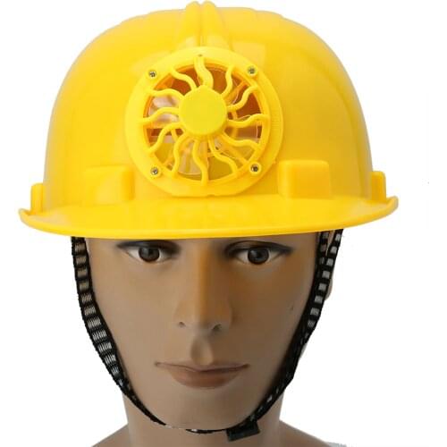 Solar Power Fan Helmet Outdoor Working Safety Hard Hat Construction Workplace ABS material Protective Cap Powered by Solar Panel
