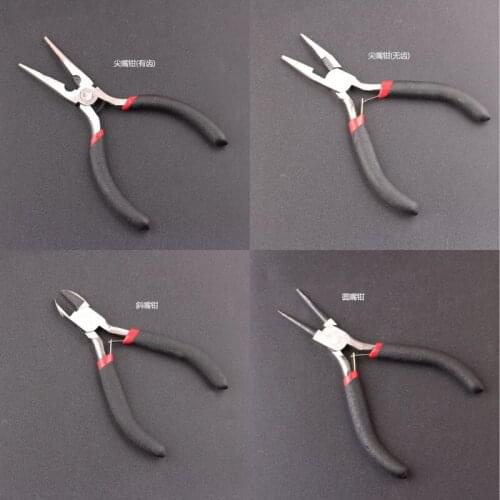 1pcs Diy Round Head Pliers without Teeth with Teeth Pointed Nose Pliers Bevel Mouth Pliers Accessories Basic Tools Jewelry Tools