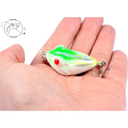 1Pcs TopWater Frog Fishing Bait Lures With Hook 4cm/6g Crank Wobblers Isca Artificial Mini Hard Pesca Lure Tackle