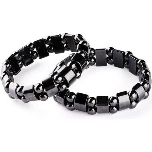 10 pc charming Men Women Unisex Magnetic Hematite Therapy Stretch Magnetic Bracelet All Sizes