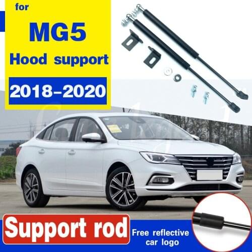 2Pcs Car Front Gas Shock Hood Shock Strut Damper Lift Support For MG5 2018-2020 Hood Struts hydraulic rod strut shock rods