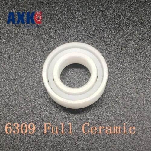 2019 Rodamientos Rolamentos Axk 6309 Full Ceramic Bearing ( 1 Pc ) 45*100*25 Mm Zro2 Material 6309ce All Zirconia Ball Bearings