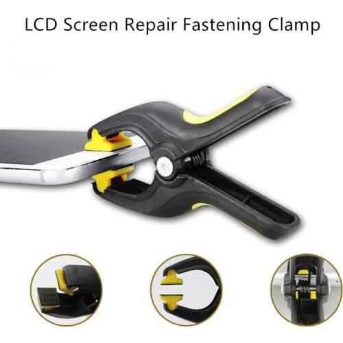 4pcs LCD Screen Repair Fastening Clamp for iPhone Samsung Mobile Phone Tablet LCD Screen Repair Holder Plastic Clip Fixture